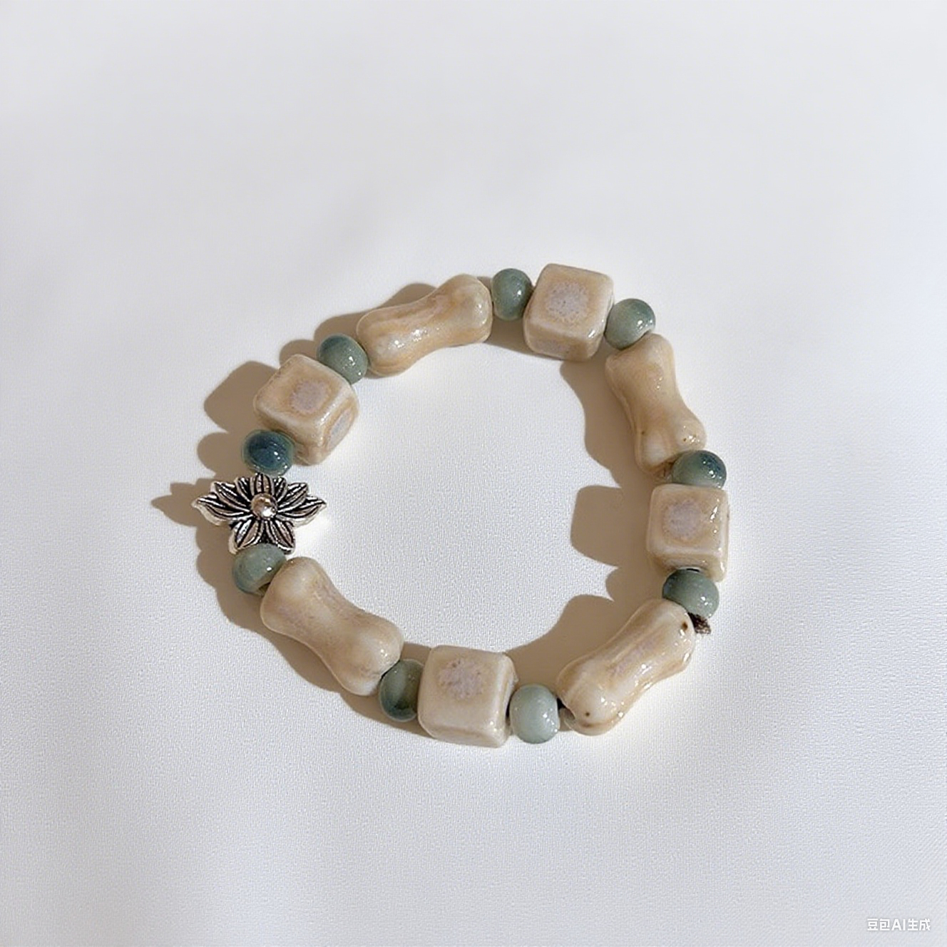 Ceramic Beaded Bracelets with Chinese Cultural Elements