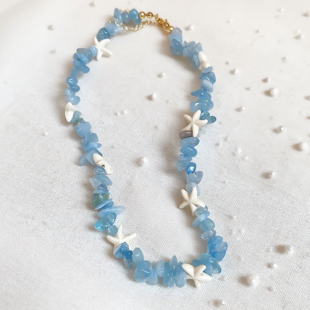 Natural Stone & Shell Layered Necklaces
