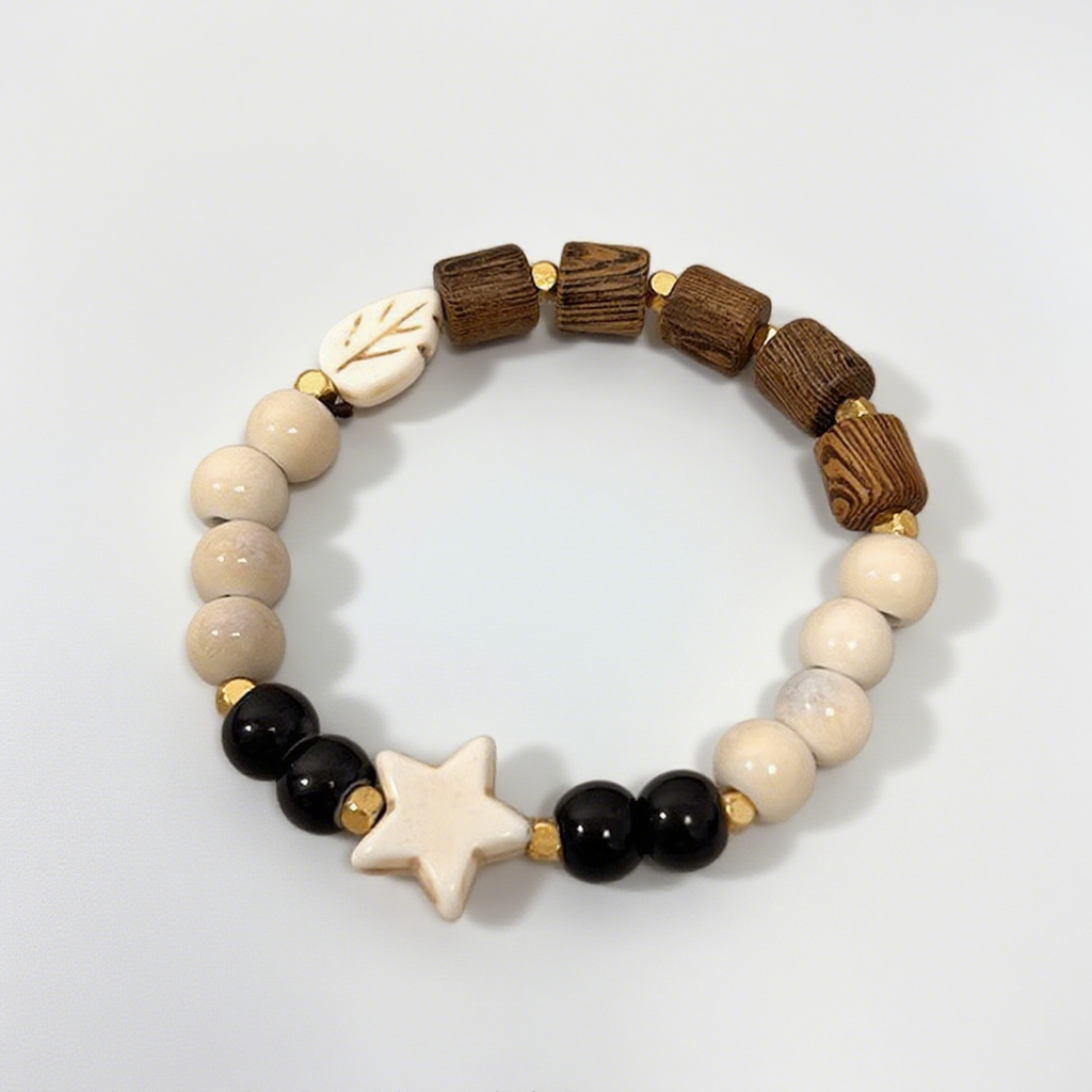 Ceramic Beaded Bracelets with Chinese Cultural Elements